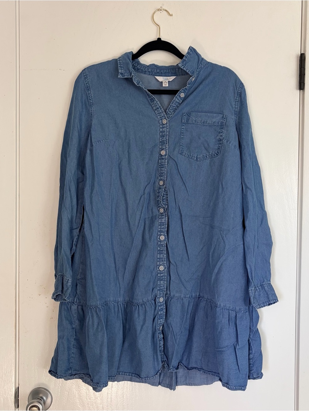 Blue Denim Shirt Dress